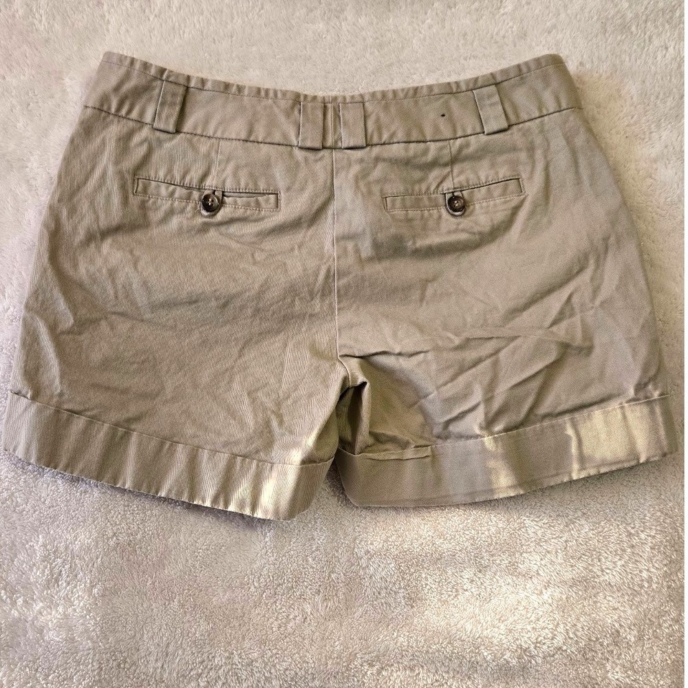 Cuffed Chino Shorts Cotton Stretch Casual Size 8 Outback Red Womens Khaki - Picture 8 of 10
